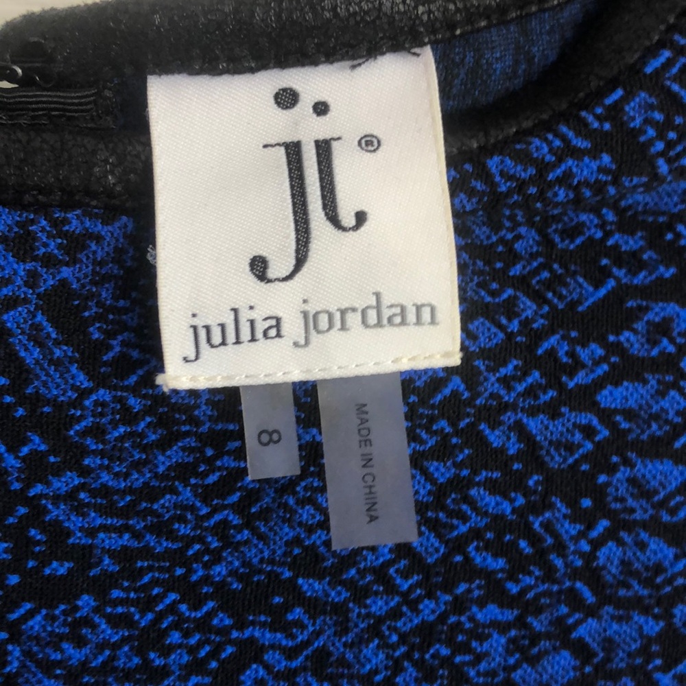 Blue snake print dress - Picture 3 of 5